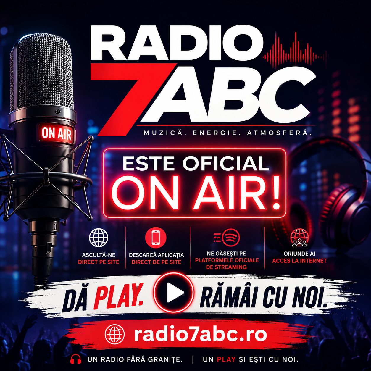 Radio7ABC este oficial ON AIR! Vocea comunității tale, live non-stop